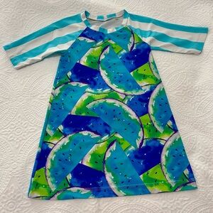 Girls Swim Dress, Watermelon